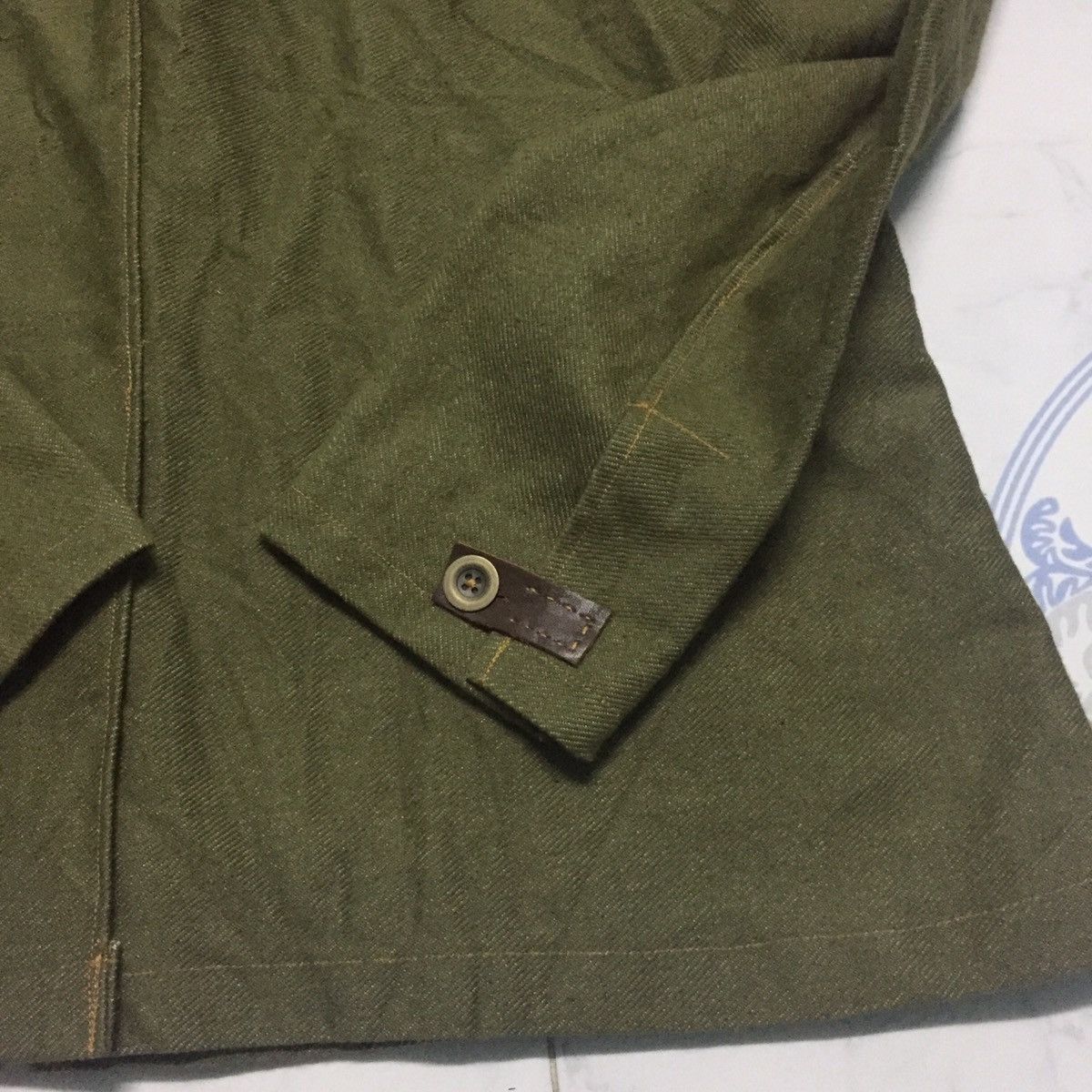 Japanese Brand Military Distressed Jacket Material Like Jeans Size US L / EU 52-54 / 3 - 9 Thumbnail