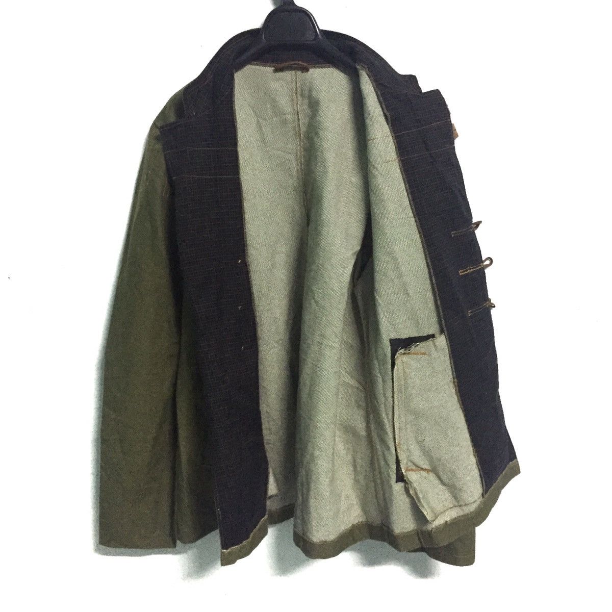 Japanese Brand Military Distressed Jacket Material Like Jeans Size US L / EU 52-54 / 3 - 10 Thumbnail