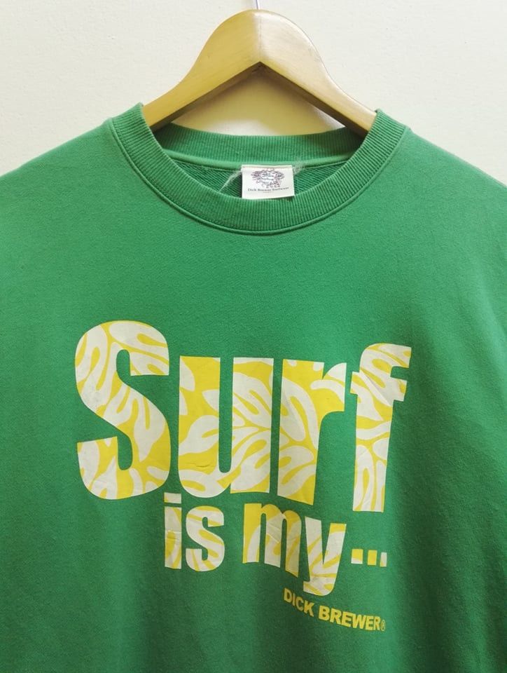 Vintage 🔥Vintage🔥 SURF IS MY by DICK BREWER Sweatshirt (code 17) Size US L / EU 52-54 / 3 - 2 Thumbnail