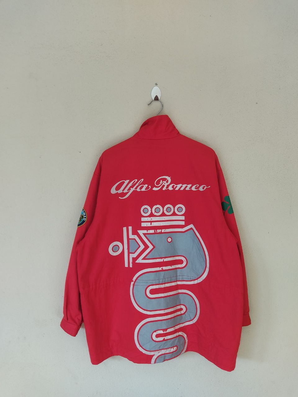 VINTAGE ALFA ROMEO KING SERPENT BIG LOGOS RED JACKET