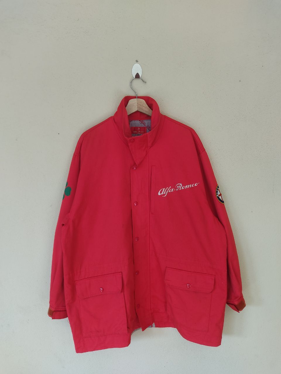 VINTAGE ALFA ROMEO KING SERPENT BIG LOGOS RED JACKET