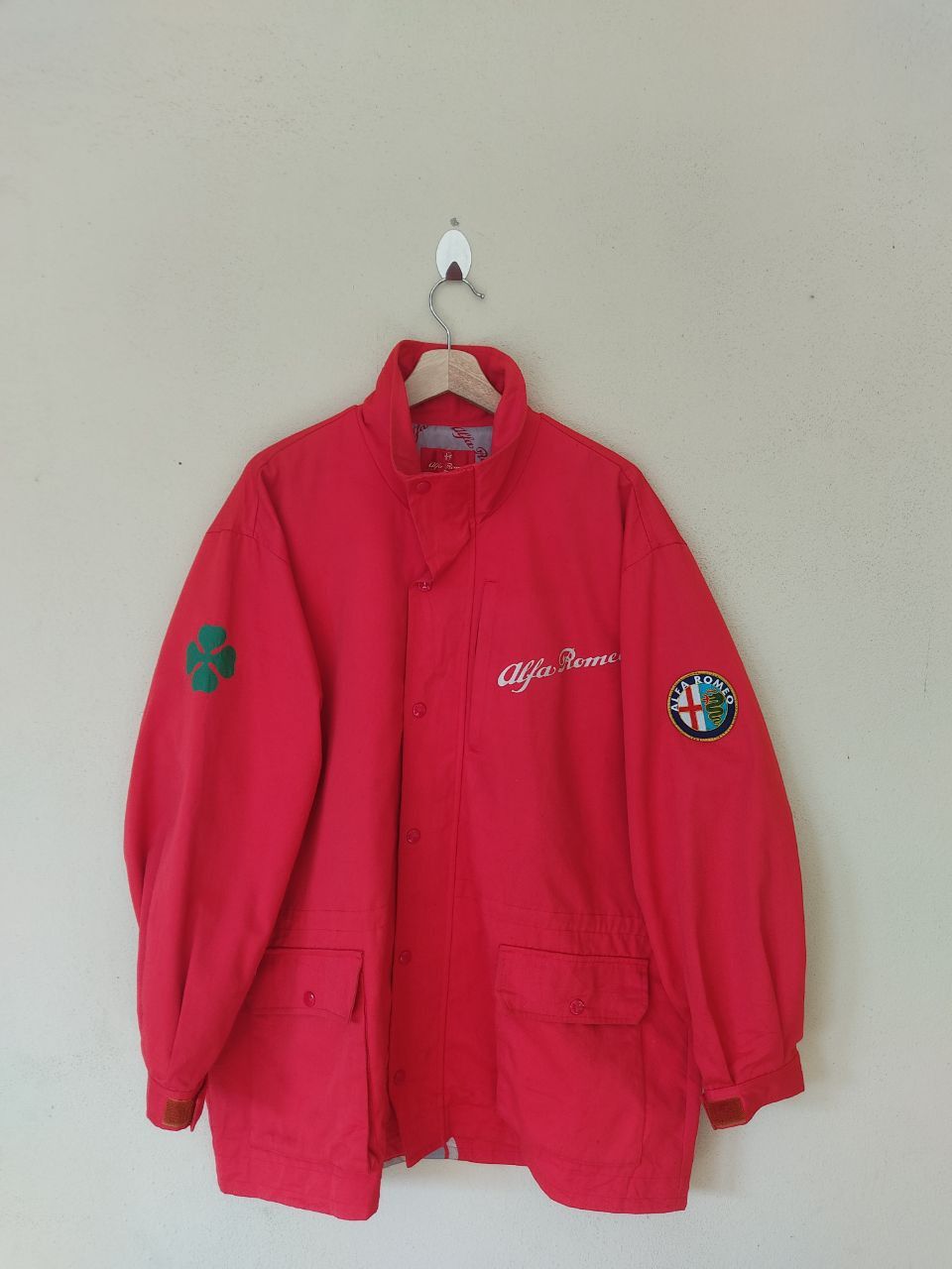VINTAGE ALFA ROMEO KING SERPENT BIG LOGOS RED JACKET