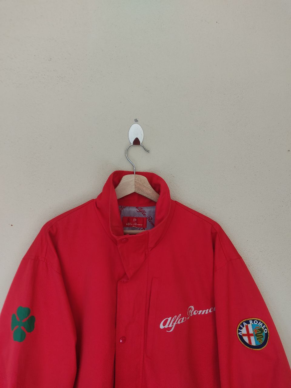 VINTAGE ALFA ROMEO KING SERPENT BIG LOGOS RED JACKET