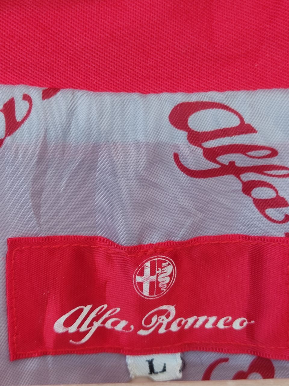 VINTAGE ALFA ROMEO KING SERPENT BIG LOGOS RED JACKET