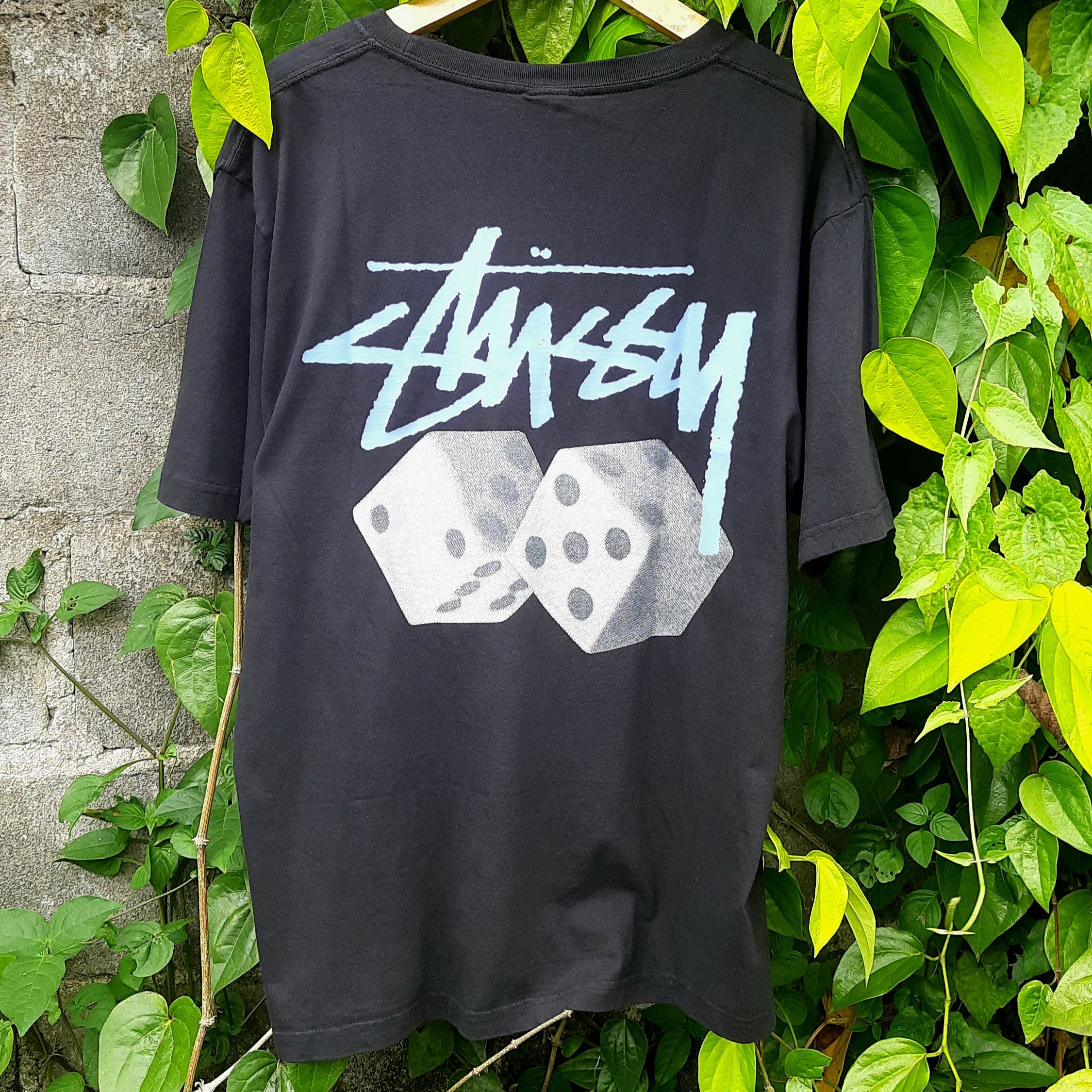 image of Stussy Dice Tshirt in Black, Men's (Size Medium)