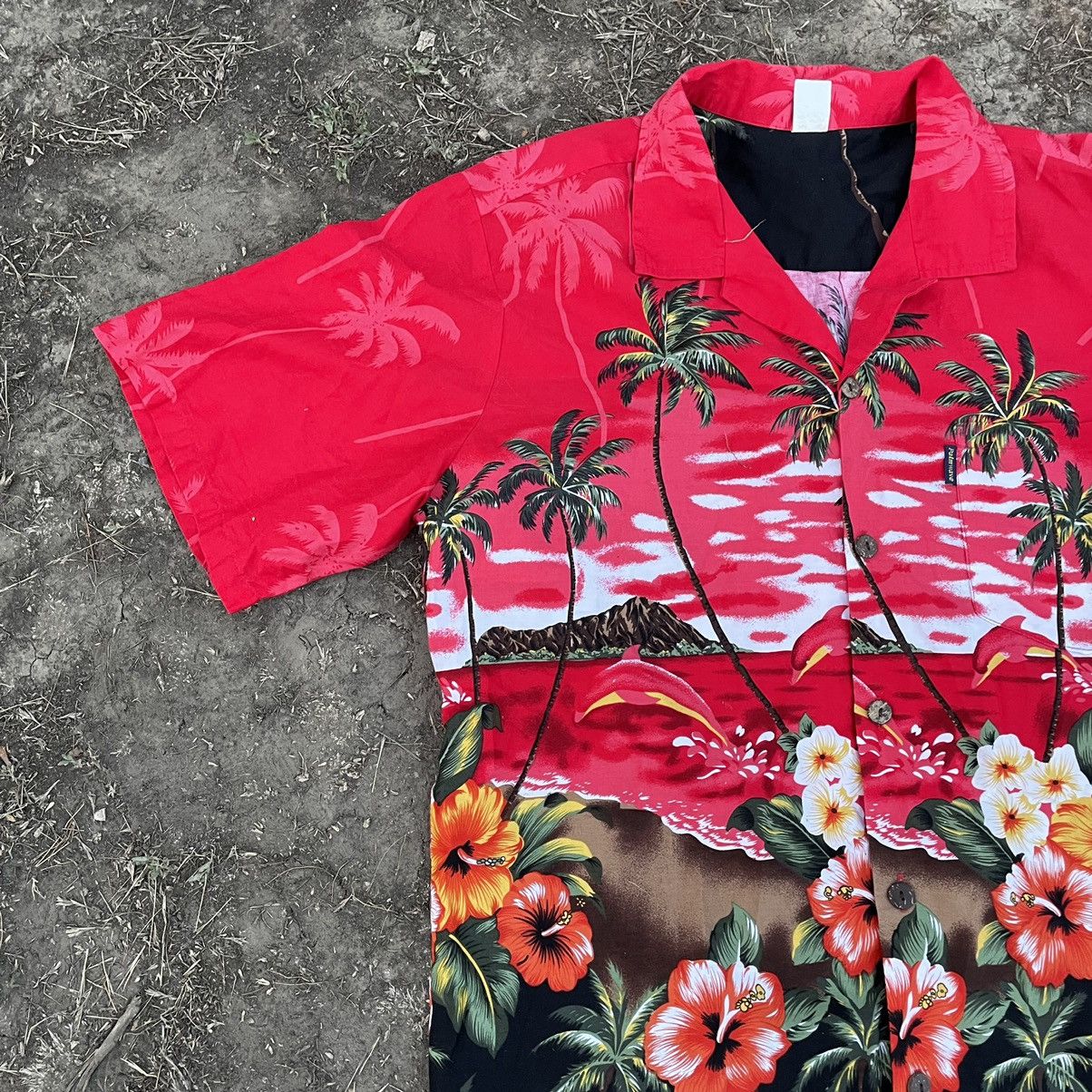 Vintage Vintage 90s Hawaiian Floral All Over Print Graphic Tee L Size US L / EU 52-54 / 3 - 2 Thumbnail