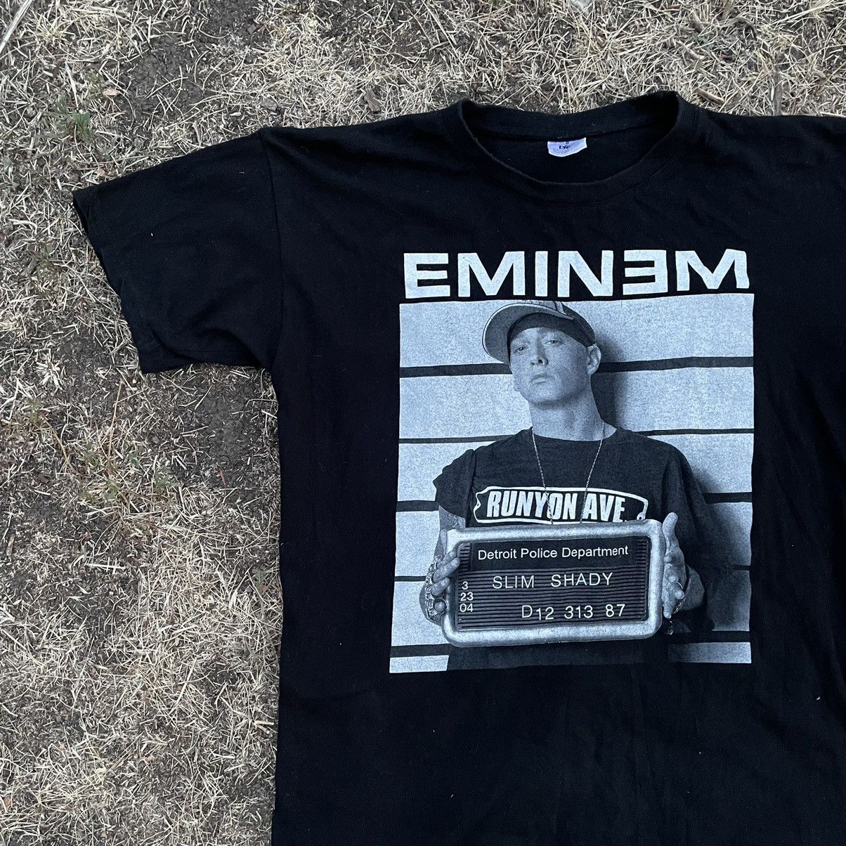 Band Tees Vintage 90s Rap Eminem Face SWAG Mugshot Band Streetwear y2K Size US M / EU 48-50 / 2 - 3 Thumbnail