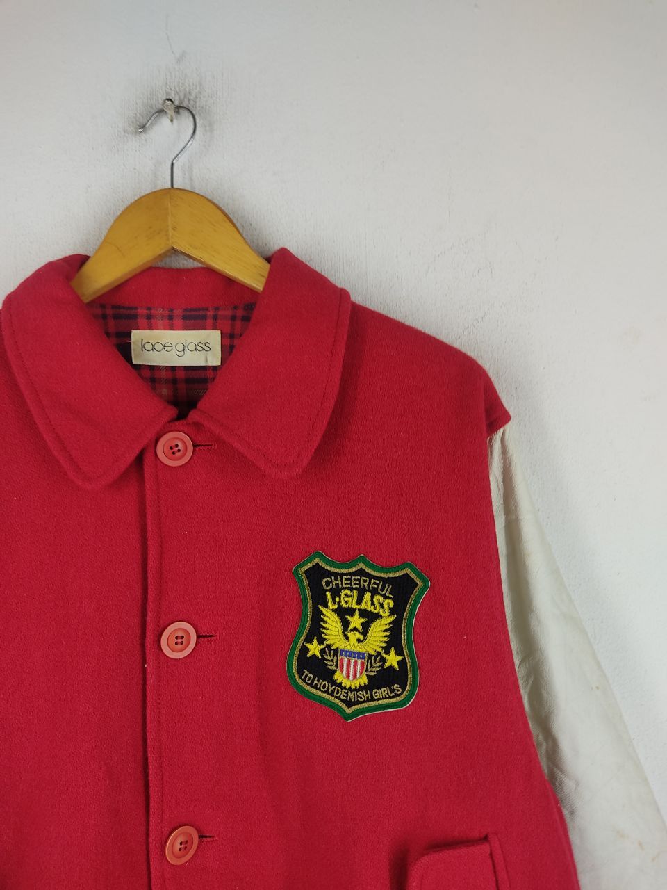 Vintage Vintage 70's Red Varsity Jacket Size US L / EU 52-54 / 3 - 5 Thumbnail