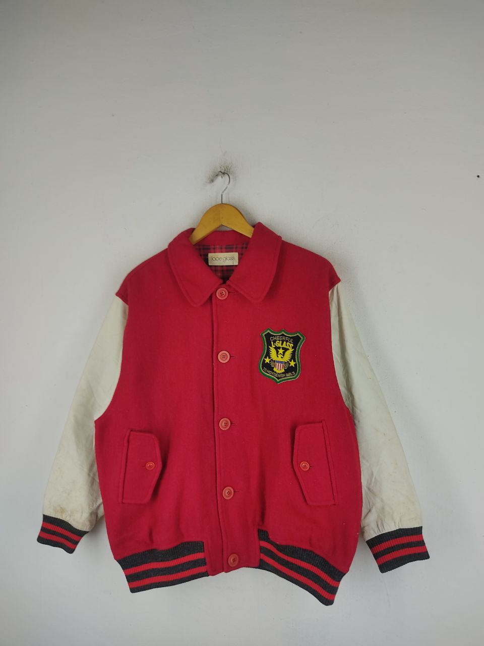 Vintage Vintage 70's Red Varsity Jacket Size US L / EU 52-54 / 3 - 4 Thumbnail