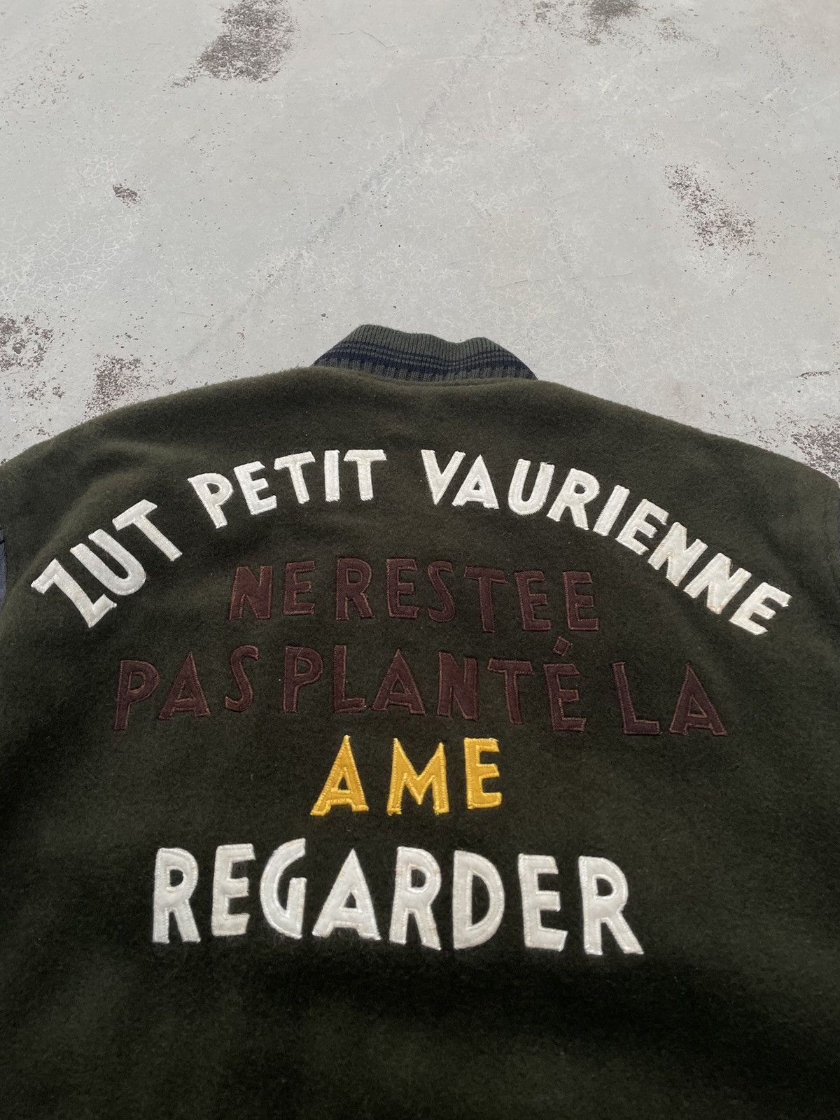 Japanese Brand Vintage Zut Petit Vaurienne Leather Old Varsity Jacket Size US M / EU 48-50 / 2 - 6 Thumbnail