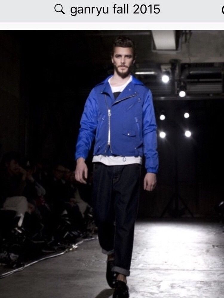 Comme des Garcons Ganryu Fall 2015 Navy Hybrid Motorcycle Jacket Size US L / EU 52-54 / 3 - 7 Thumbnail