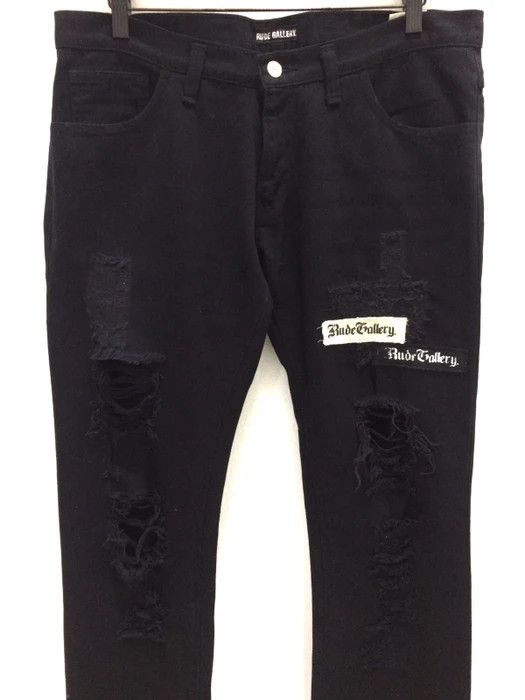 Japanese Brand Japanese Brand Rude Gallery Distressed Casual Pant Size US 34 / EU 50 - 2 Thumbnail