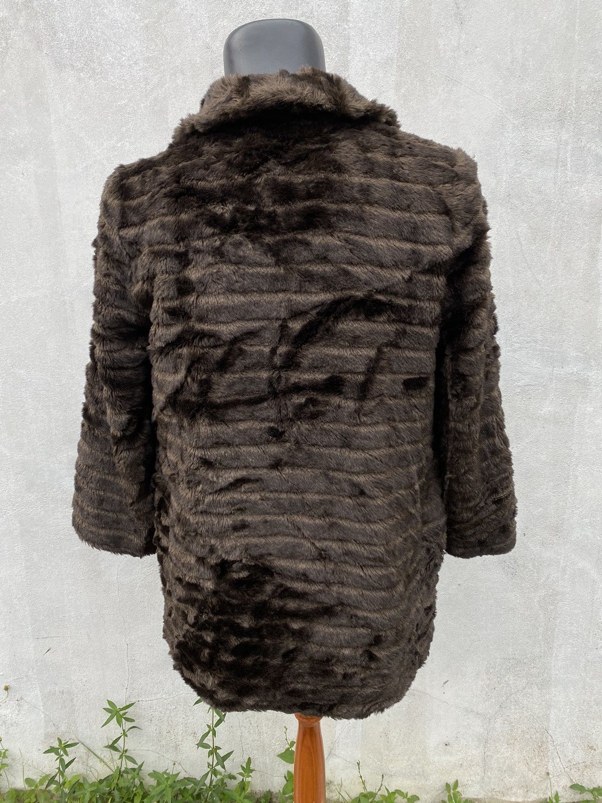 Other Quilted Shawl Collar Faux Fur Jacket By La Elmo Size L / US 10 / IT 46 - 5 Thumbnail