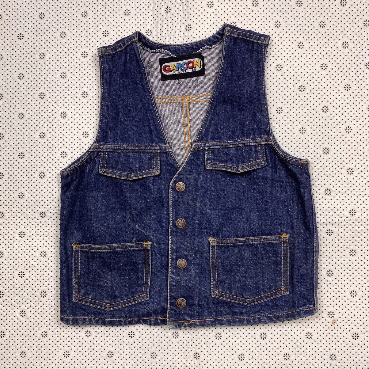 Vintage Vintage 80s Toddler Denim Vest Size US XXS / EU 40 - 1 Thumbnail