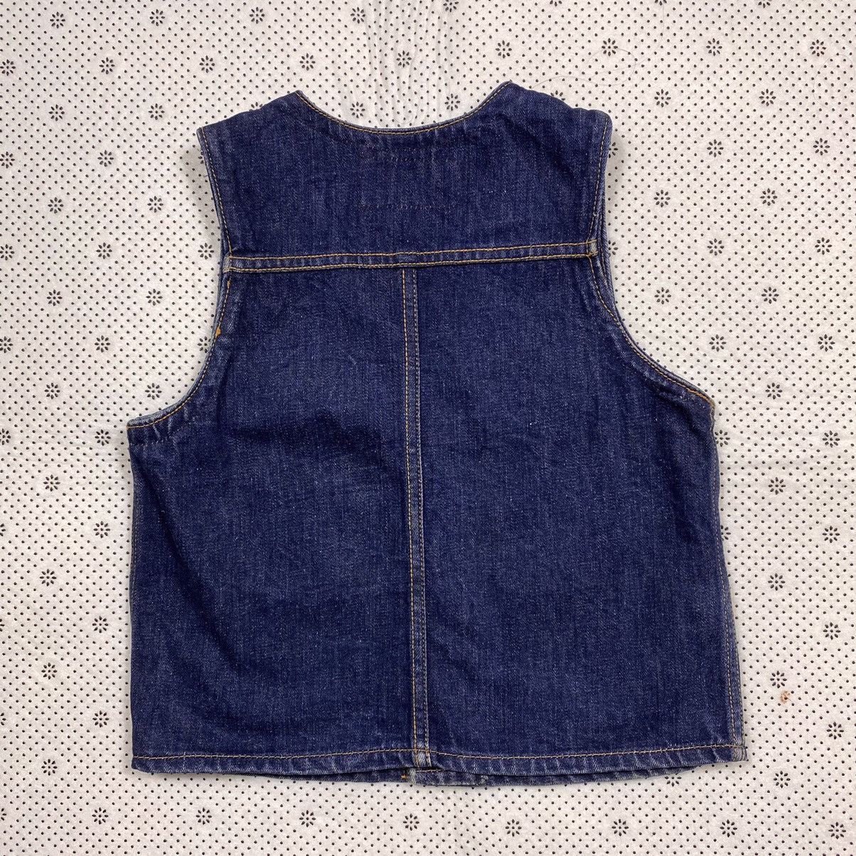 Vintage Vintage 80s Toddler Denim Vest Size US XXS / EU 40 - 2 Thumbnail