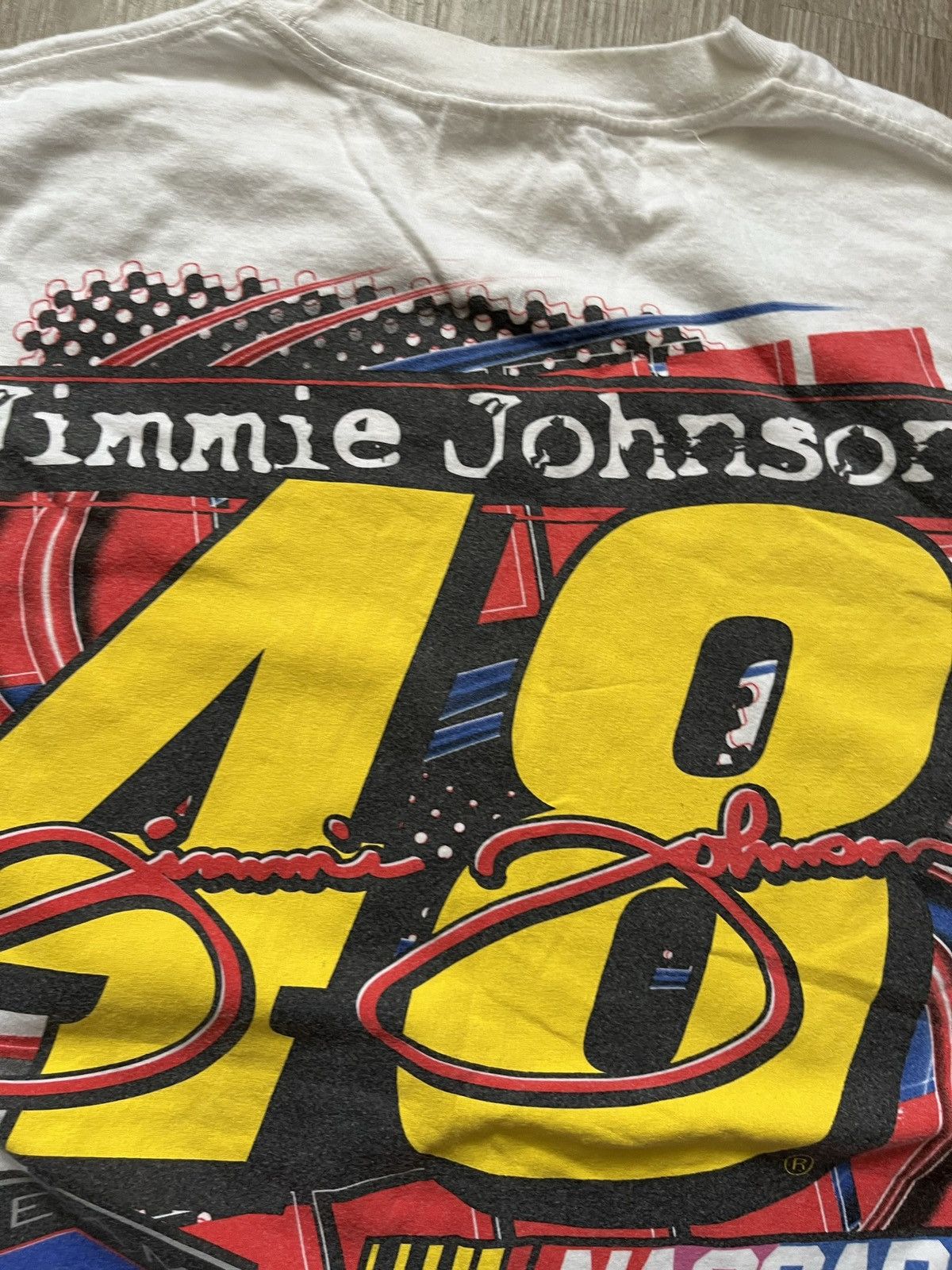 Vintage 2005 Jimmie Johnson NASCAR T-shirt Size US L / EU 52-54 / 3 - 17 Thumbnail