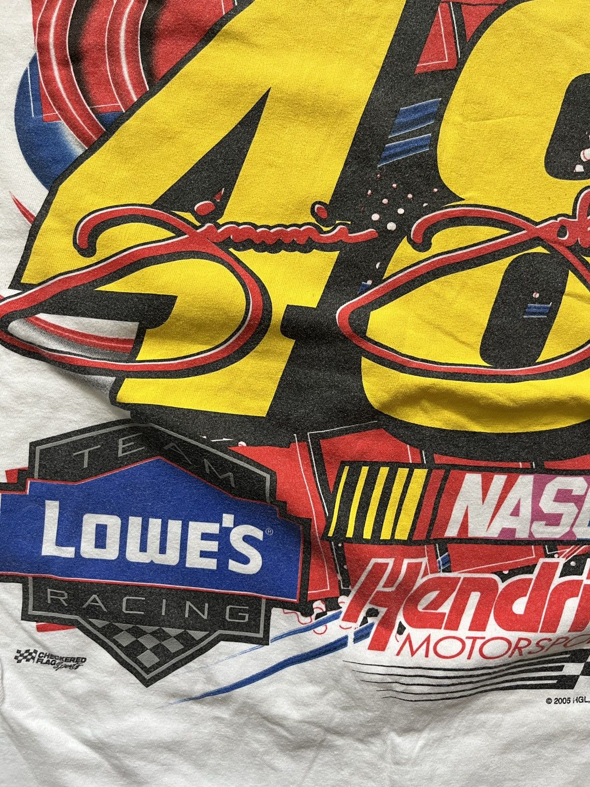 Vintage 2005 Jimmie Johnson NASCAR T-shirt Size US L / EU 52-54 / 3 - 14 Thumbnail