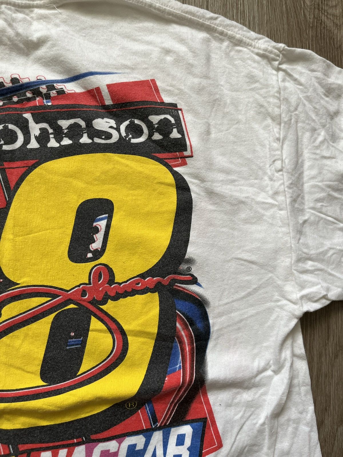 Vintage 2005 Jimmie Johnson NASCAR T-shirt Size US L / EU 52-54 / 3 - 16 Thumbnail