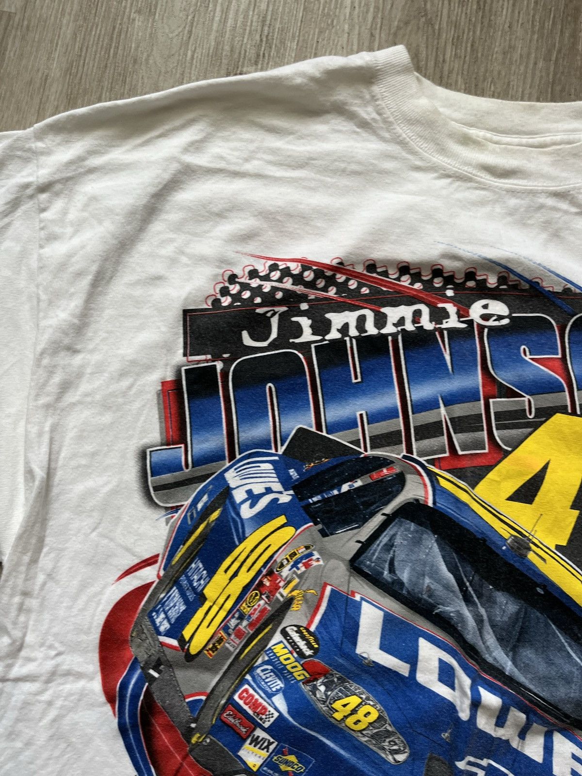 Vintage 2005 Jimmie Johnson NASCAR T-shirt Size US L / EU 52-54 / 3 - 7 Thumbnail
