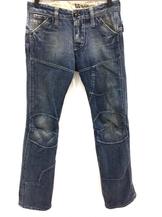 G-Star G Star Raw Bikers Distressed Denim Pant Size US 29 - 1 Thumbnail