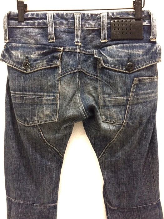 G-Star G Star Raw Bikers Distressed Denim Pant Size US 29 - 7 Thumbnail