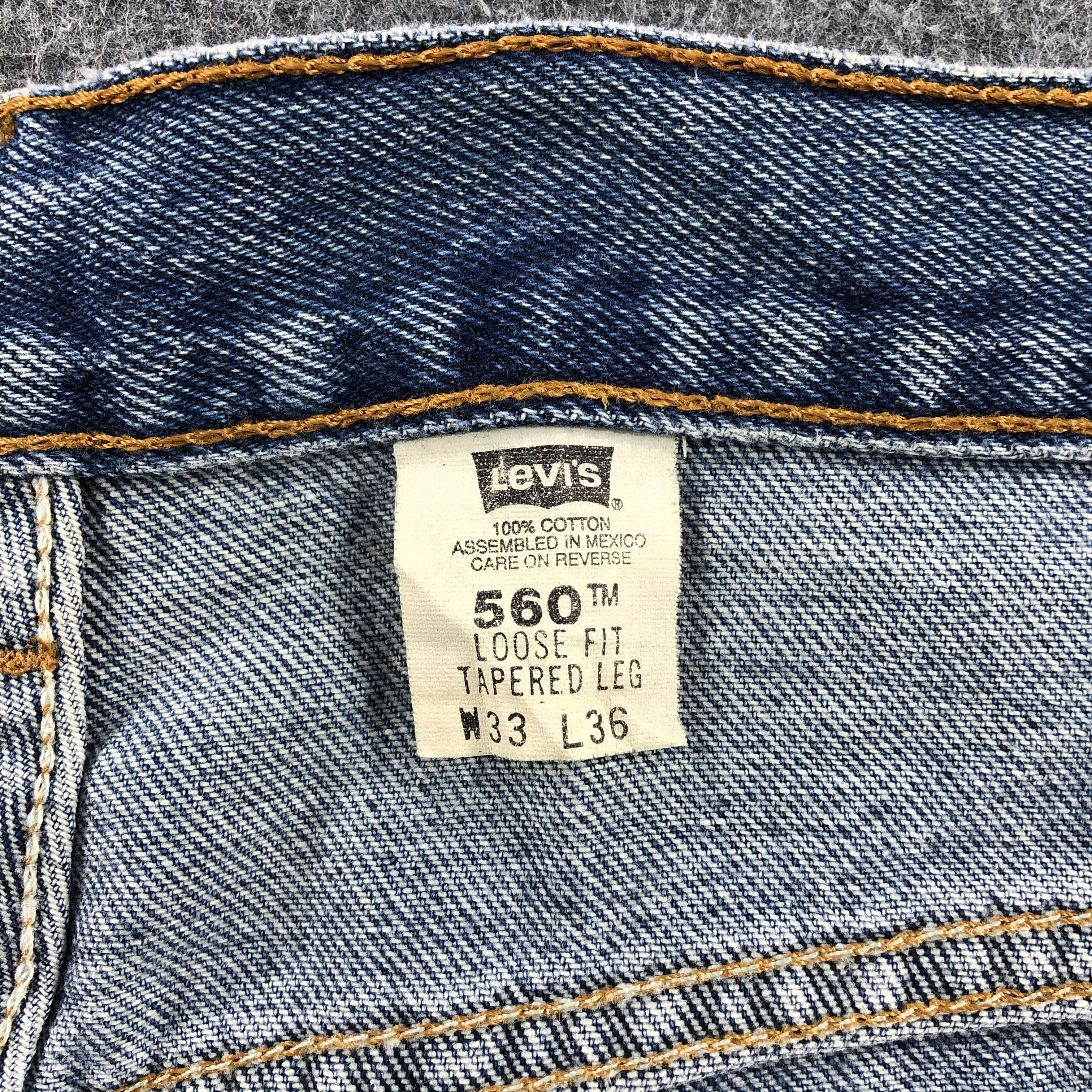 Levi's Vintage 90s Levis Jeans Lot 560-JM813 Size US 32 / EU 48 - 10 Thumbnail