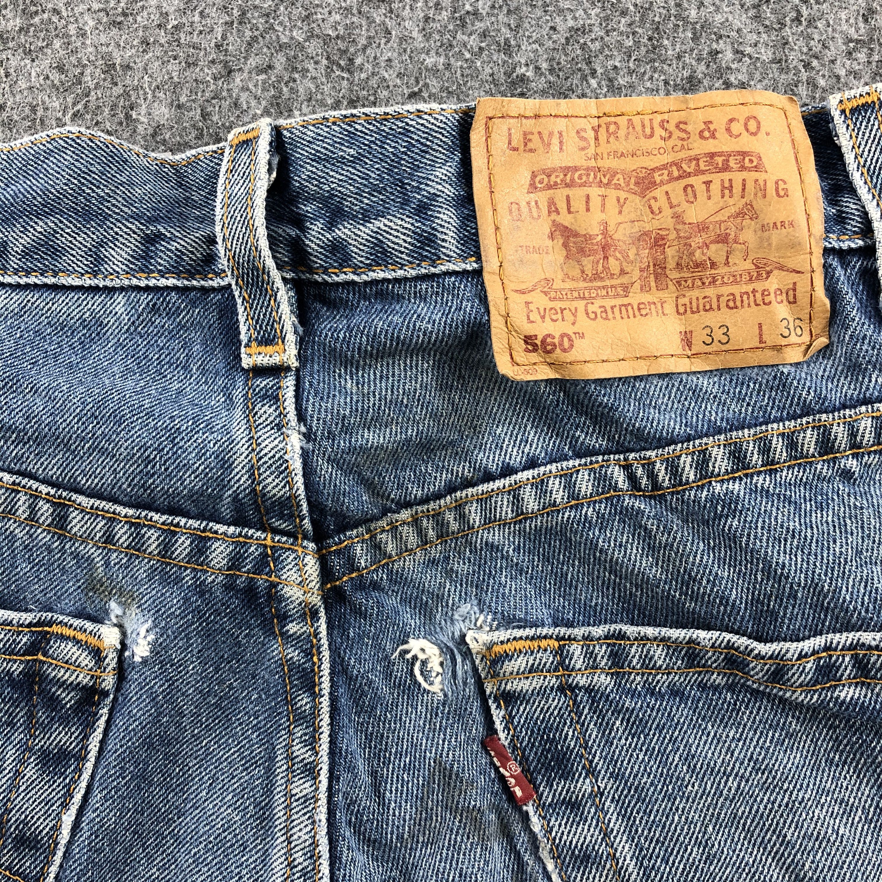 Levi's Vintage 90s Levis Jeans Lot 560-JM813 Size US 32 / EU 48 - 5 Thumbnail
