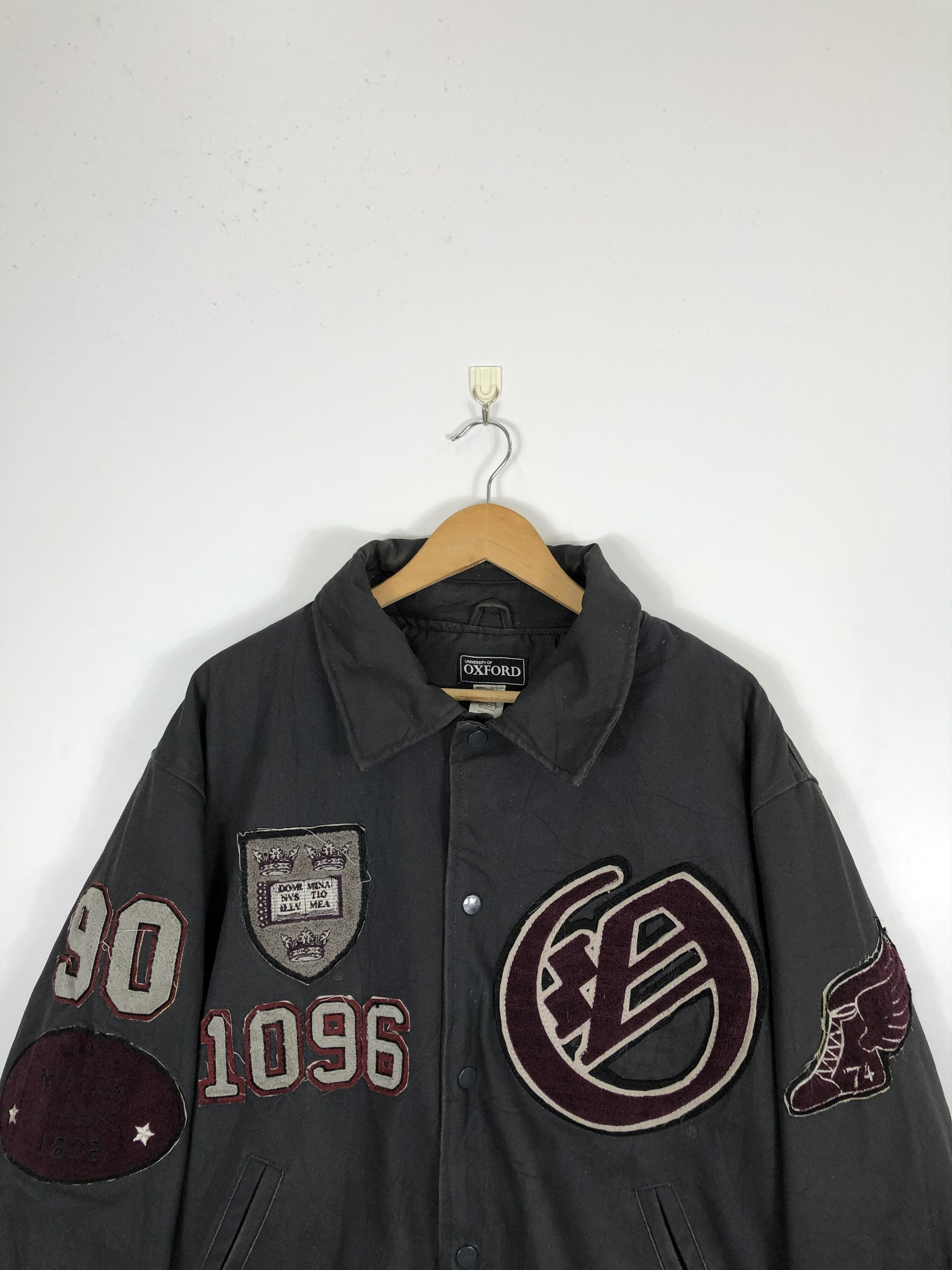 Vintage Vintage 70s University Of Oxford Jacket Full Patches J0448 Size US XXL / EU 58 / 5 - 2 Thumbnail