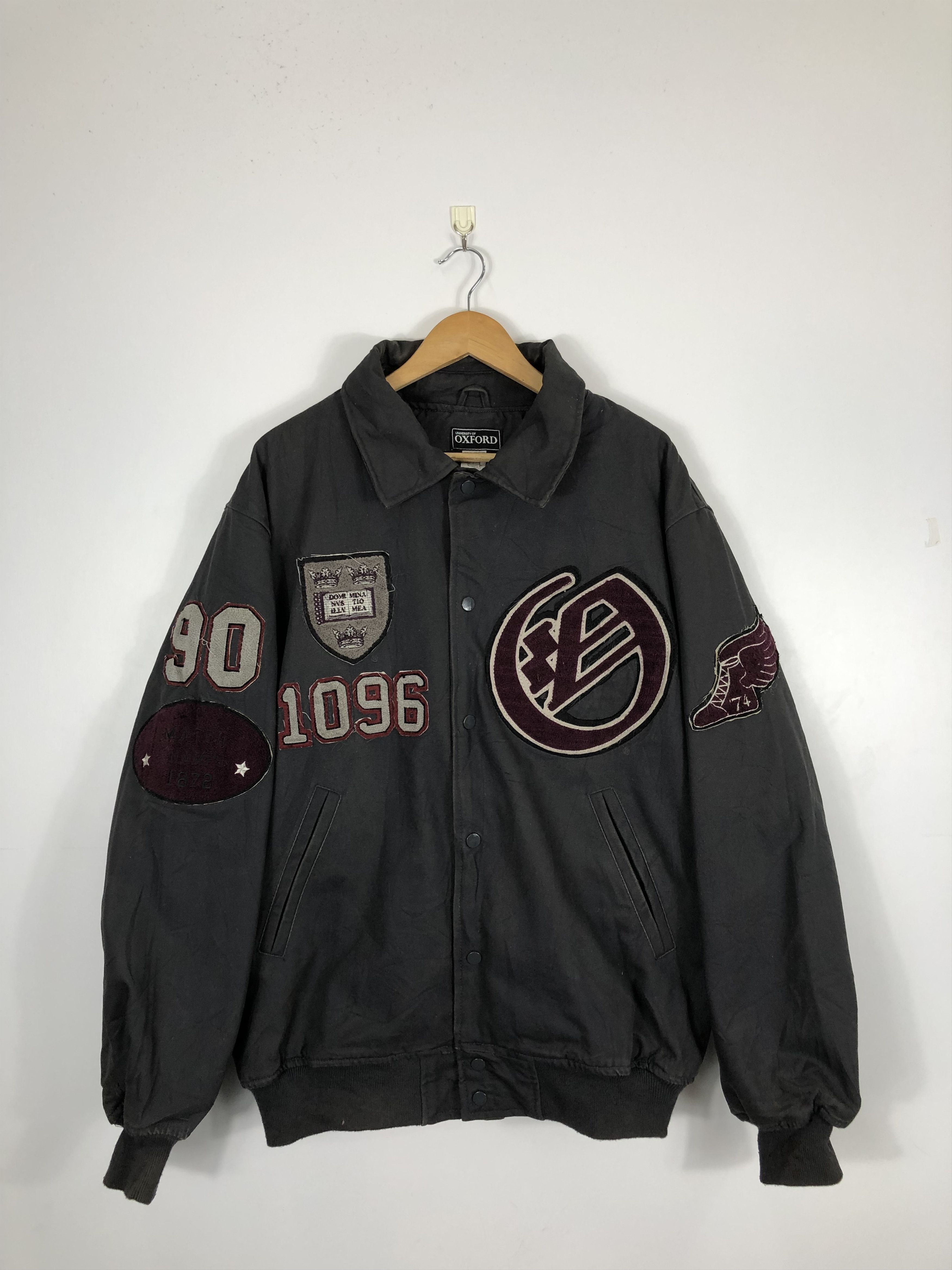 Vintage Vintage 70s University Of Oxford Jacket Full Patches J0448 Size US XXL / EU 58 / 5 - 1 Thumbnail