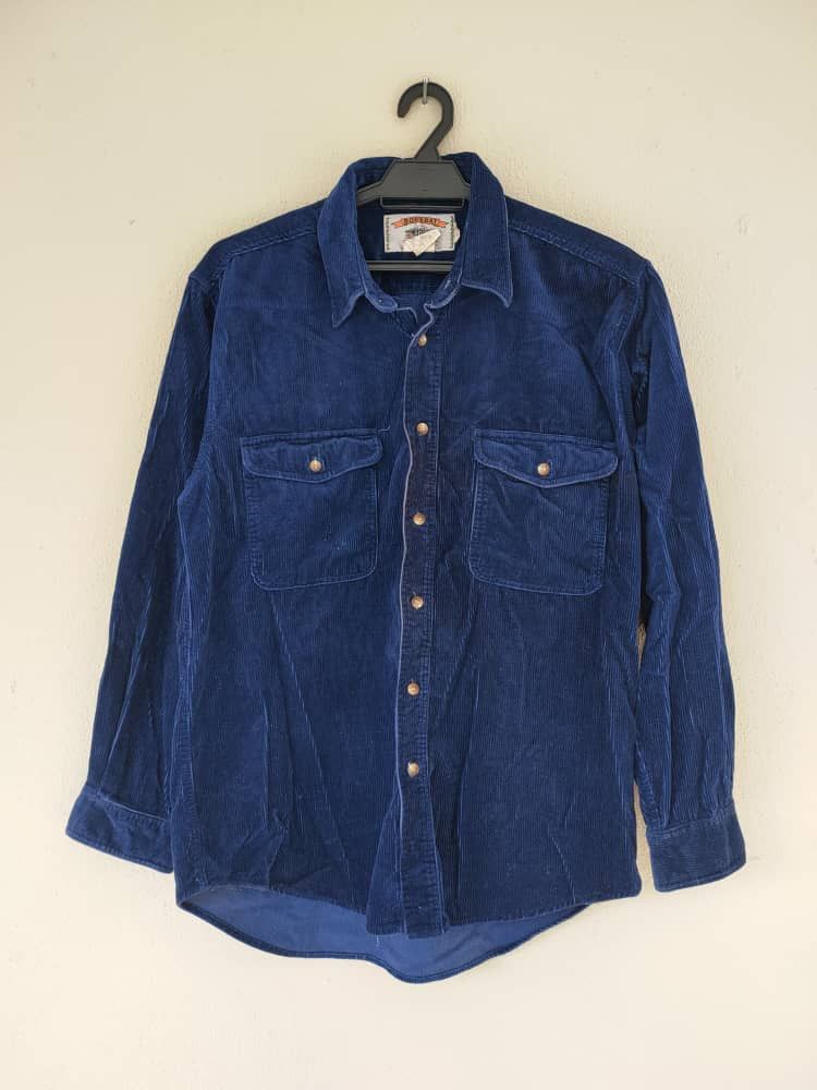 Velvet Vintage Velvet Corduroy Button Shirt Size US XL / EU 56 / 4 - 1 Thumbnail