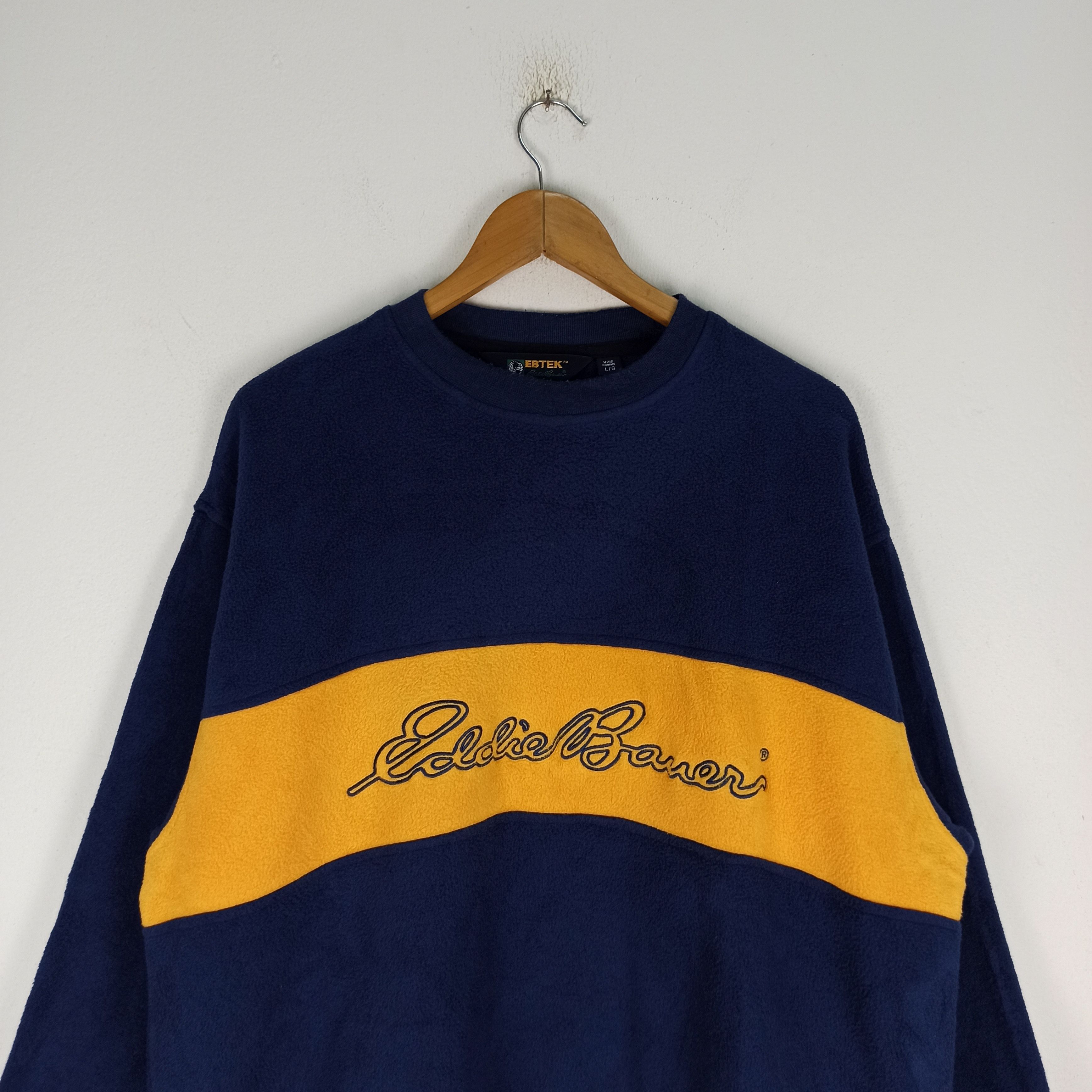 Eddie Bauer 🔥Vintage🔥 Eddie Bauer Fleece Sweatshirt Polartec Big Logo Size US L / EU 52-54 / 3 - 2 Thumbnail