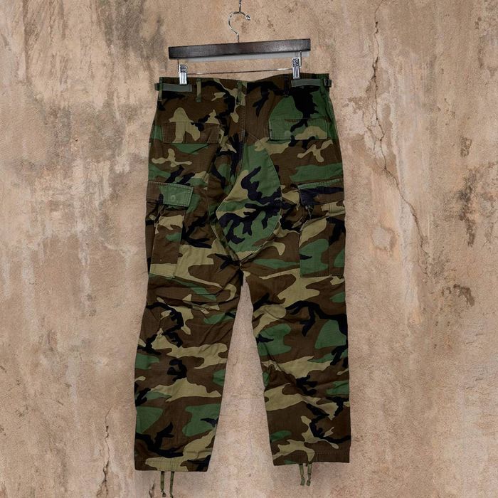 Vintage Vintage Military Camo Tactical Pants Baggy Double Knees 90s ...