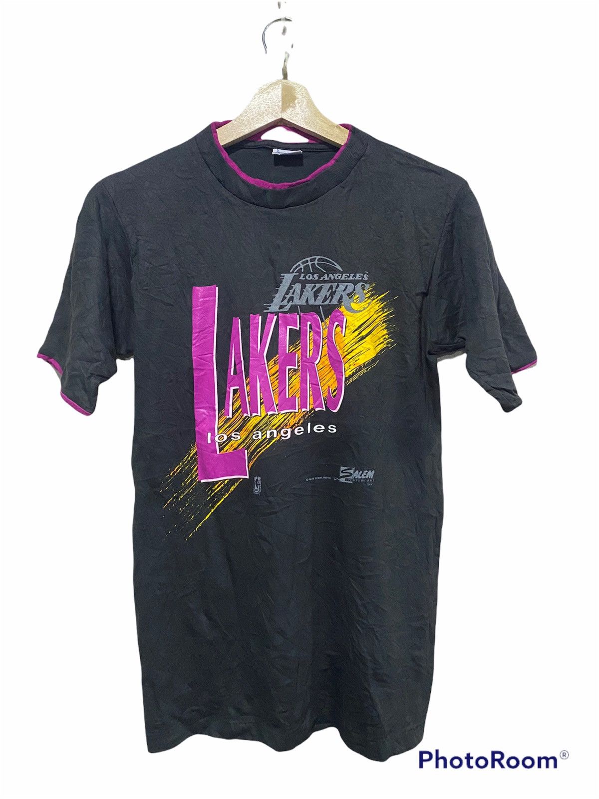 NBA × Vintage VINTAGE 1990 LAKERS TSHIRT BY SALEM SPORTWEAR Size US S / EU 44-46 / 1 - 1 Thumbnail