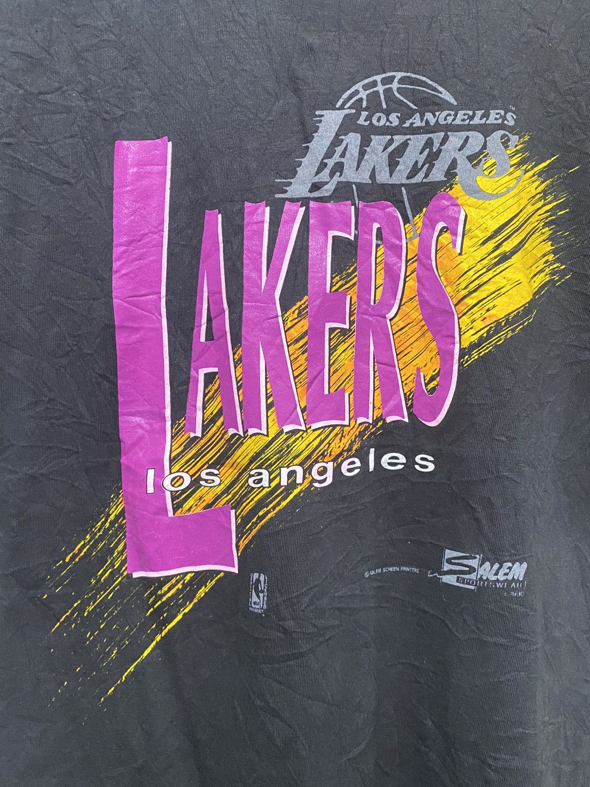 NBA × Vintage VINTAGE 1990 LAKERS TSHIRT BY SALEM SPORTWEAR Size US S / EU 44-46 / 1 - 2 Thumbnail