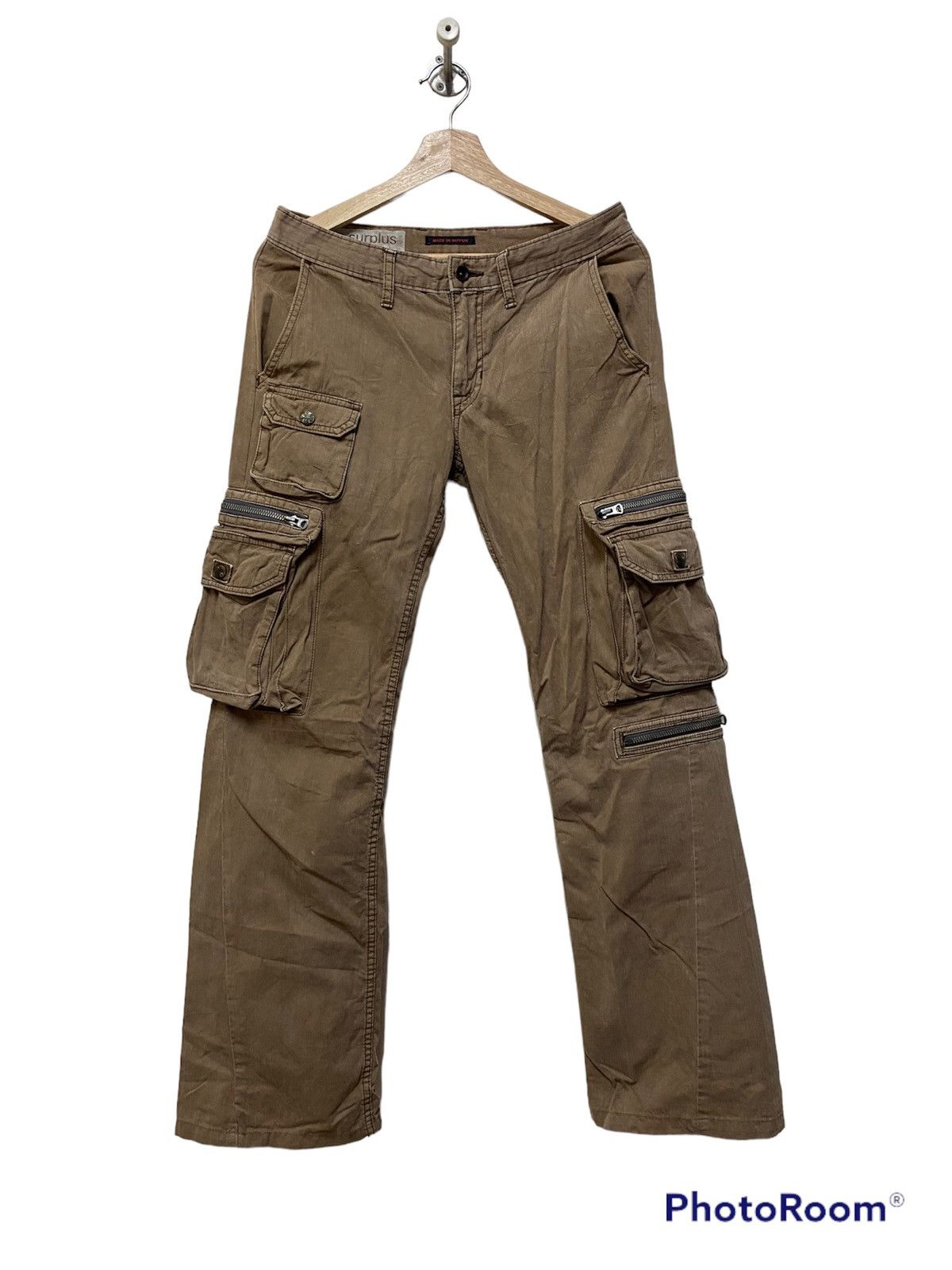 SURPLUS CARGO/MULTIPOCKETS PANTS BUTTON INSPIRED CH