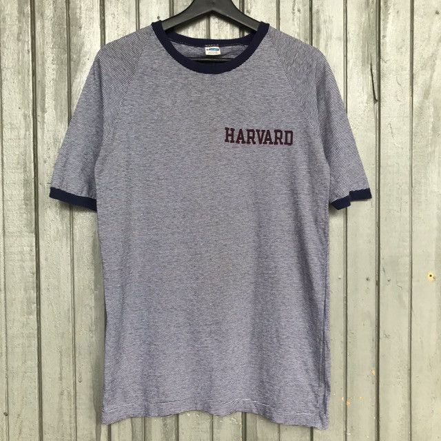 Champion × Vintage *🔥Vintage HARVARD Champion Blue bar 70s tshirt Stripes Size US L / EU 52-54 / 3 - 3 Thumbnail