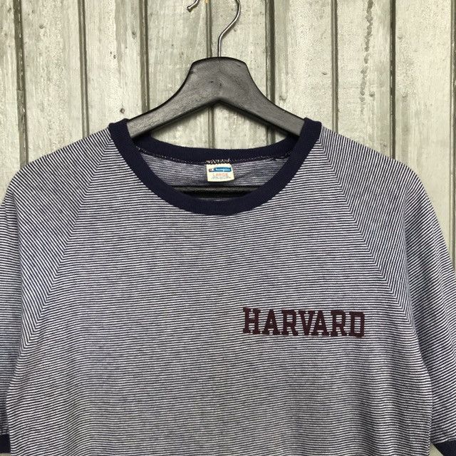 Champion × Vintage *🔥Vintage HARVARD Champion Blue bar 70s tshirt Stripes Size US L / EU 52-54 / 3 - 1 Thumbnail