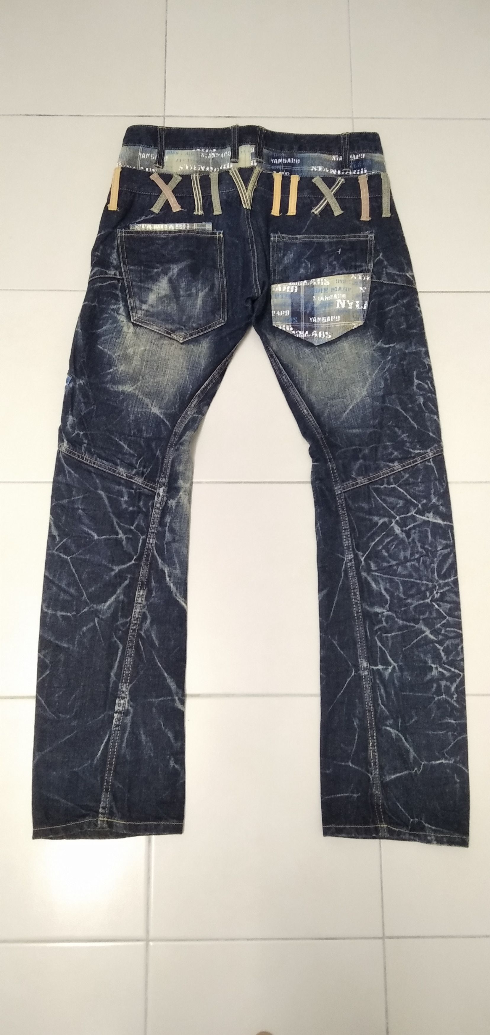 Japanese Brand × Vintage Japanese brand Nylaus Double Waist rusty Denim Size US 34 / EU 50 - 6 Thumbnail
