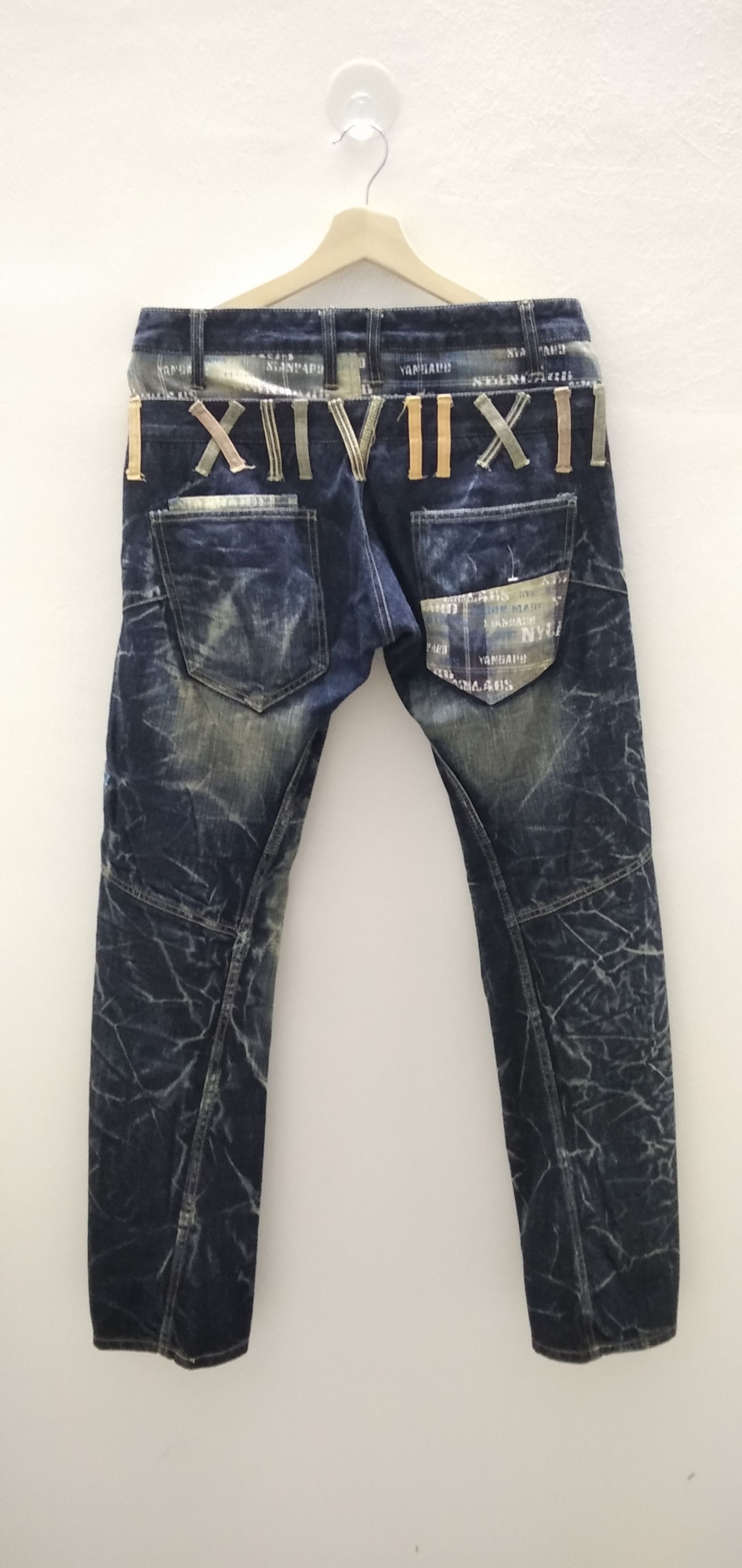 Japanese Brand × Vintage Japanese brand Nylaus Double Waist rusty Denim Size US 34 / EU 50 - 4 Thumbnail