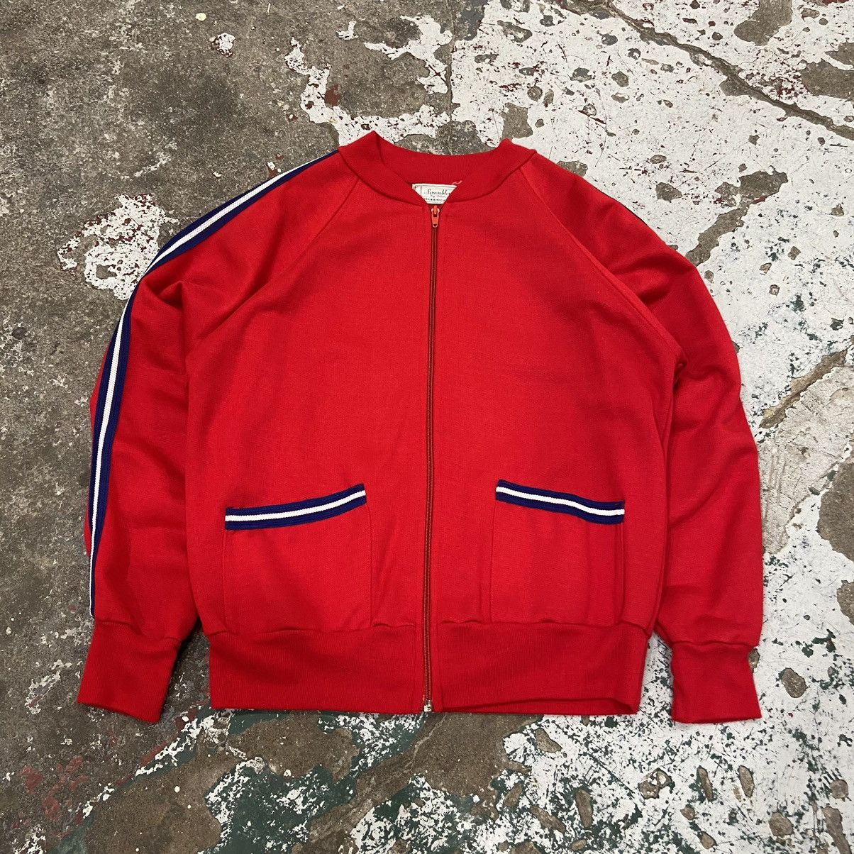 Vintage Vintage 1970s Red Acrylic Zip-up Sweater Size US M / EU 48-50 / 2 - 1 Thumbnail