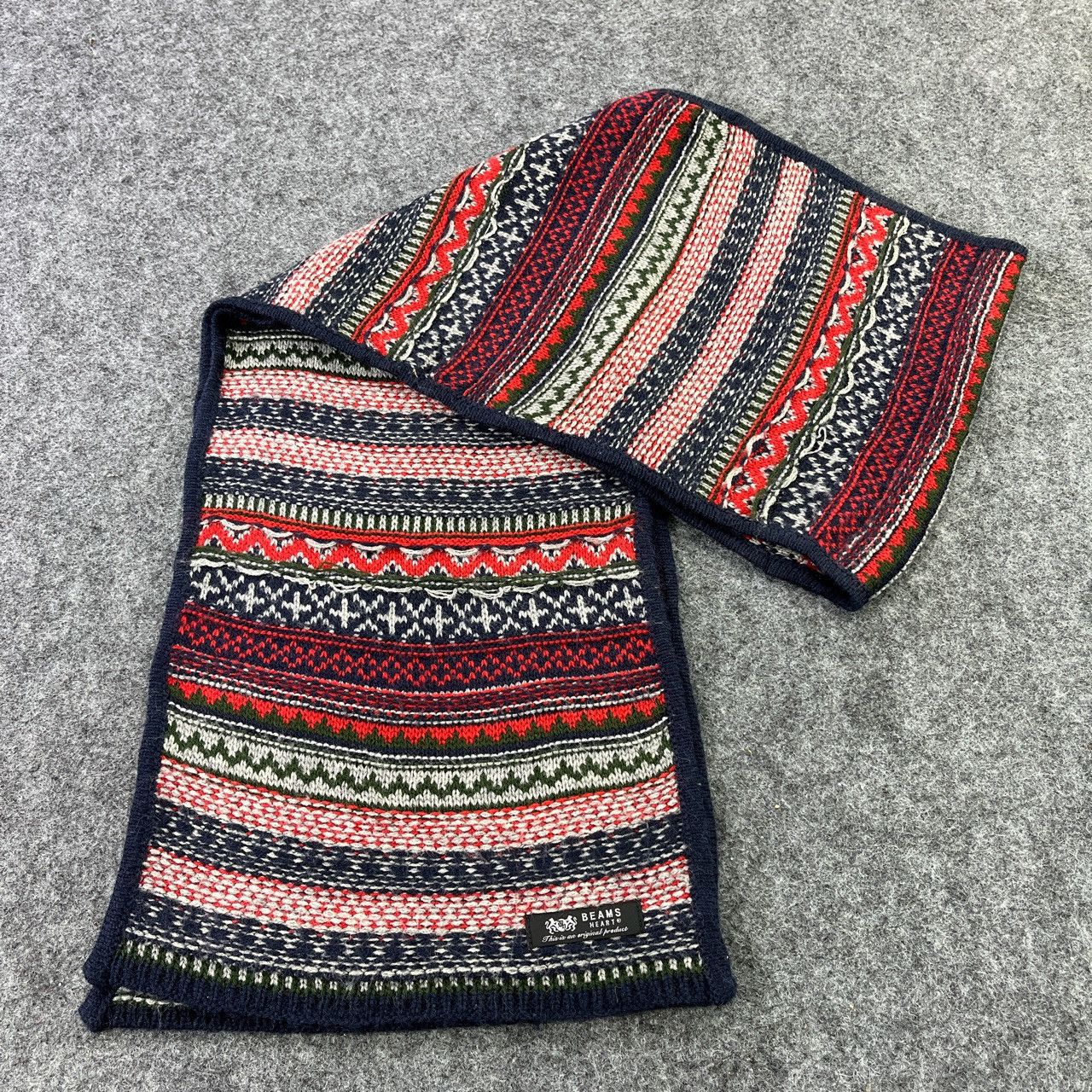 Beams Plus × Vintage BEAMS COLOURFUL SCARVES / MUFFLER / NECKWEAR T394 Size ONE SIZE - 4 Thumbnail