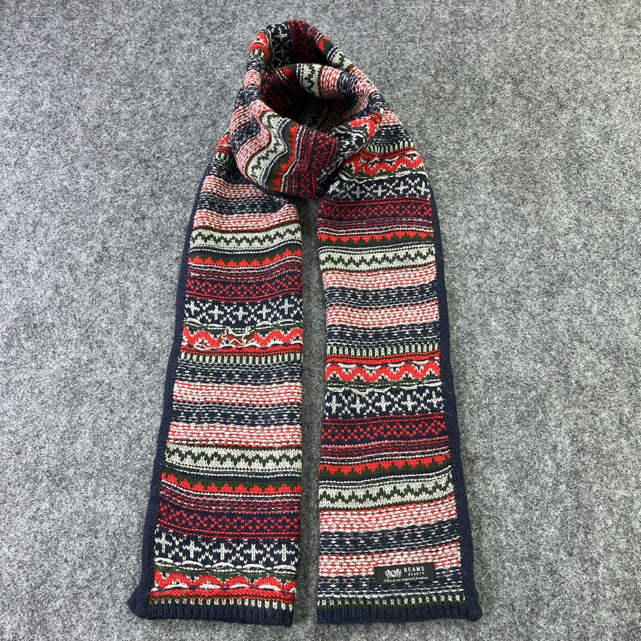 Beams Plus × Vintage BEAMS COLOURFUL SCARVES / MUFFLER / NECKWEAR T394 Size ONE SIZE - 1 Thumbnail