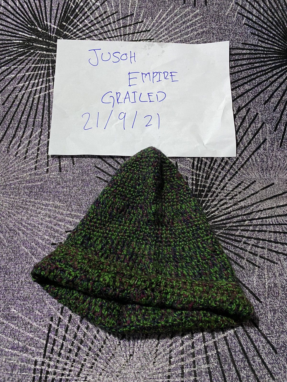 Handmade × Vintage VINTAGE HANDMADE KNIT BEANIE Size ONE SIZE - 5 Thumbnail