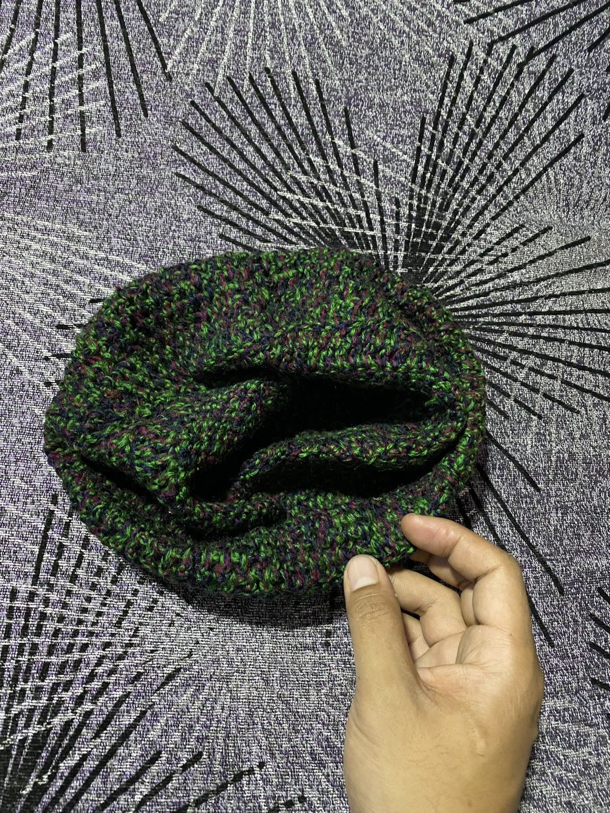 Handmade × Vintage VINTAGE HANDMADE KNIT BEANIE Size ONE SIZE - 4 Thumbnail