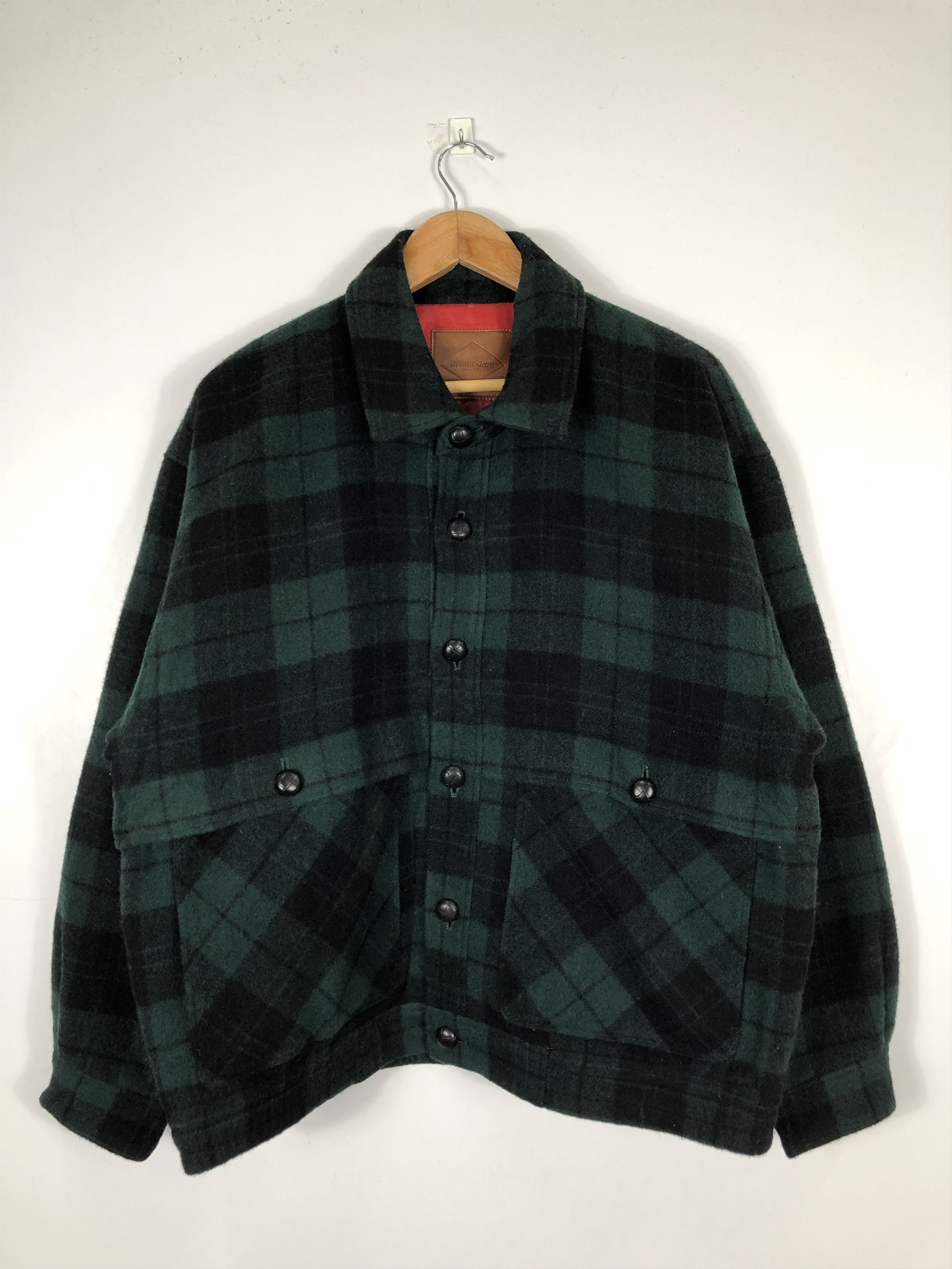 Vintage 80s Grand Slam Munsingwear Plaid Varsity Jacket