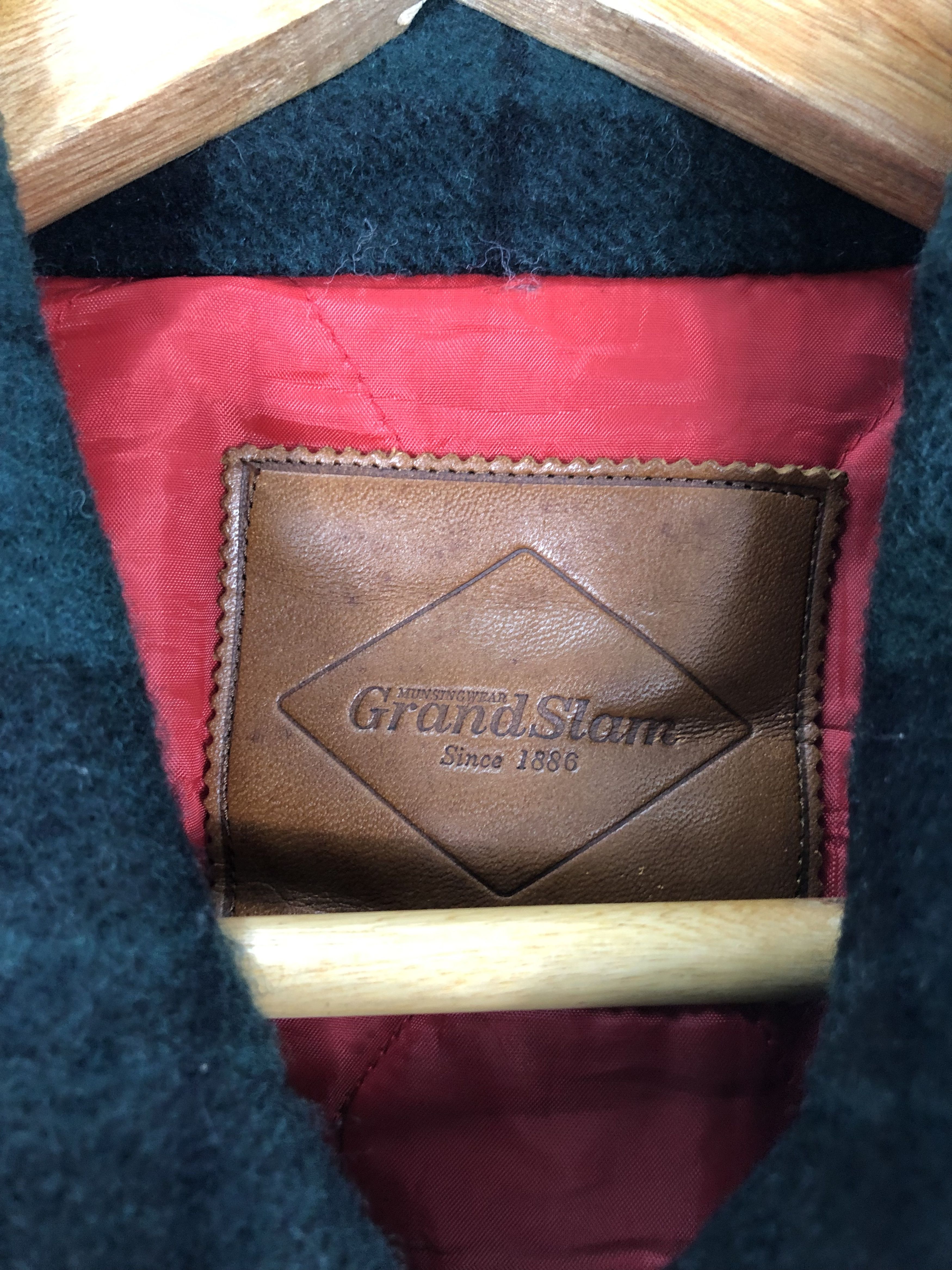 Grand Slam × Vintage Vintage 80s Grand Slam Munsingwear Plaid Varsity Jacket Size US L / EU 52-54 / 3 - 8 Thumbnail