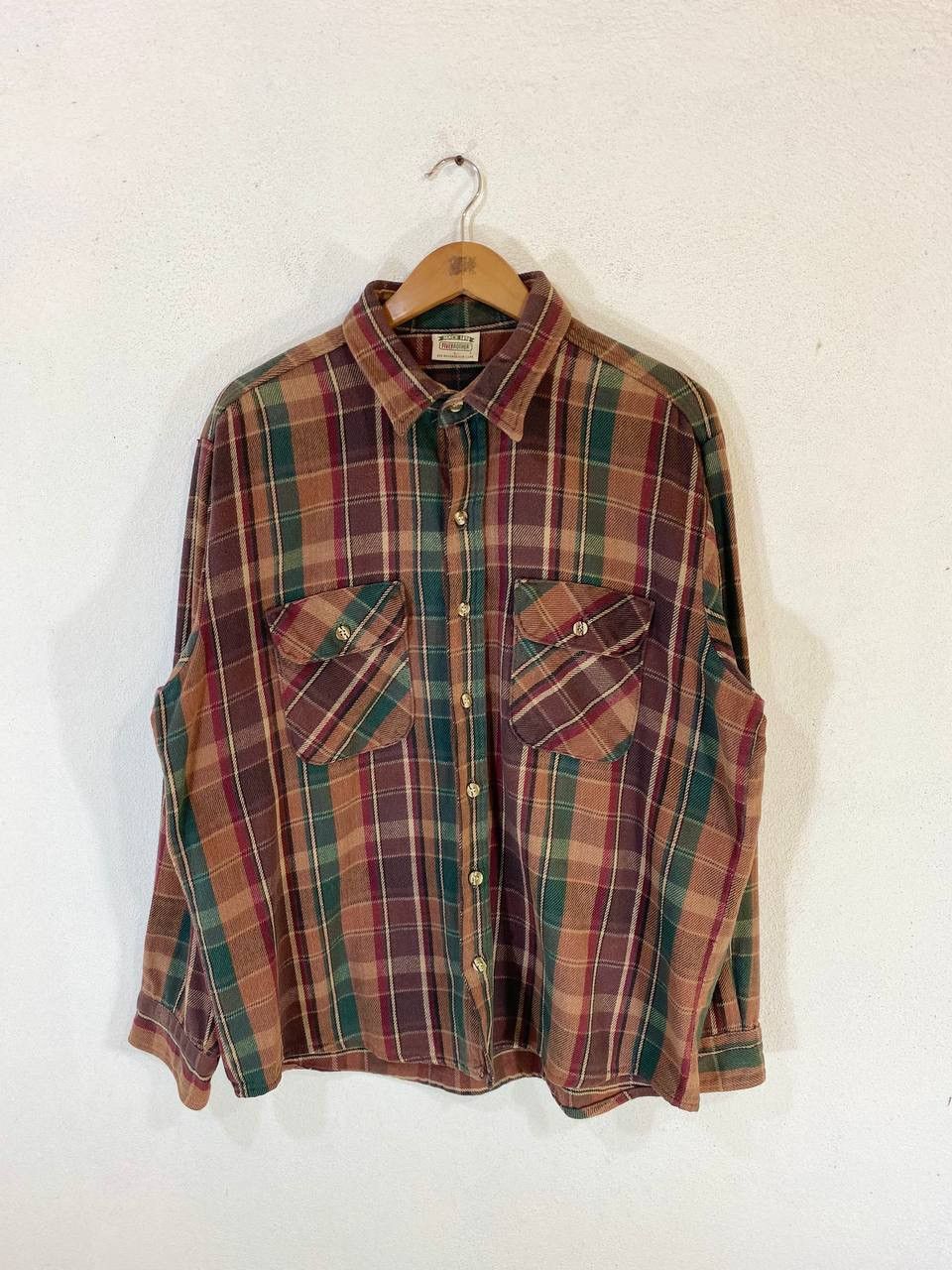 FiveBrother Vintage Five Brother Flannel Shirt Made in USA Size US L / EU 52-54 / 3 - 1 Thumbnail