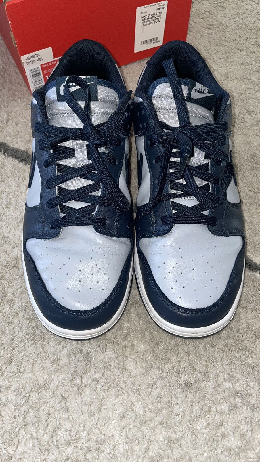 Nike NIKE DUNK LOW RETRO “GEORGETOWN” Size US 10 / EU 43 - 2 Thumbnail