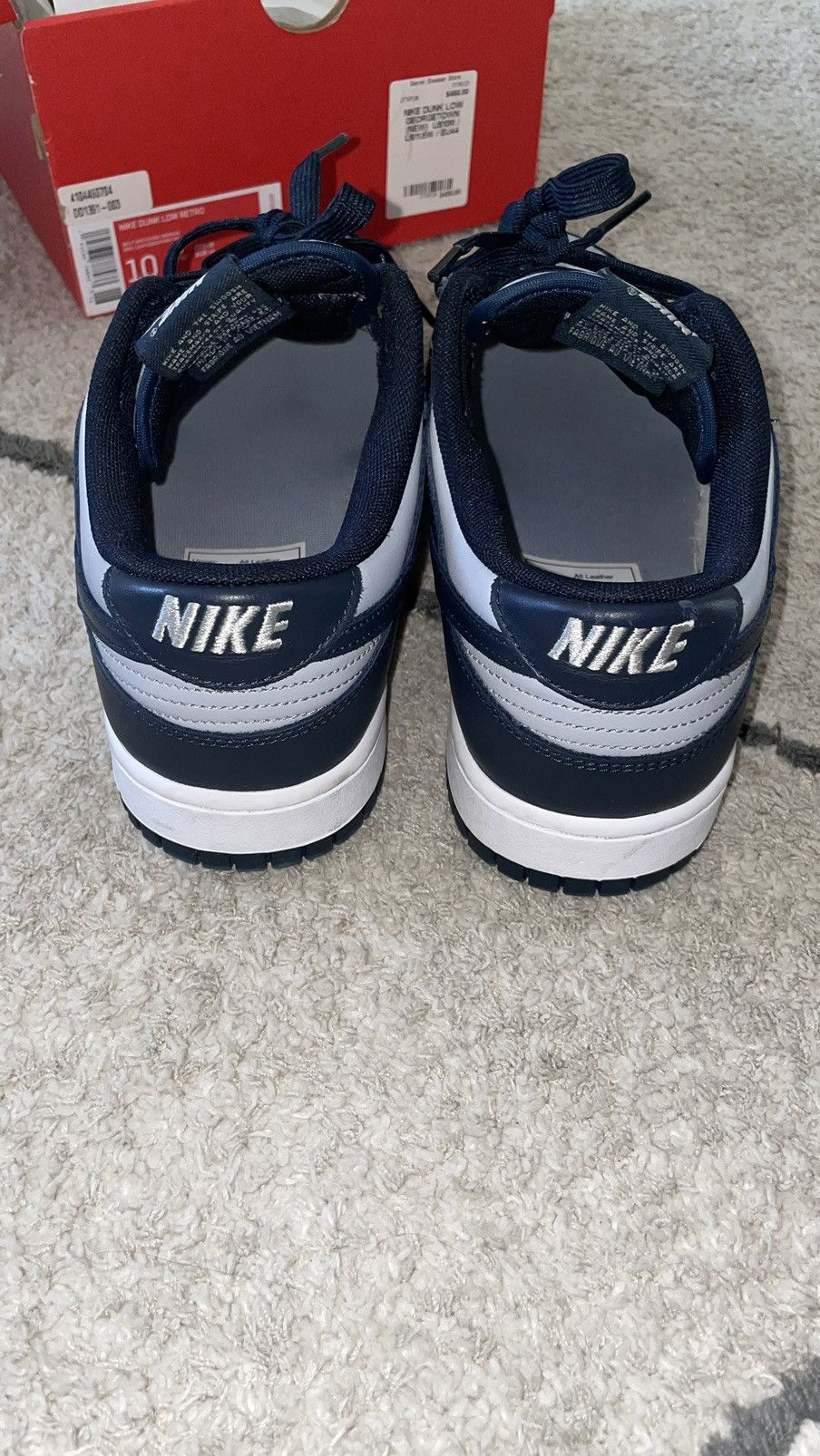 Nike NIKE DUNK LOW RETRO “GEORGETOWN” Size US 10 / EU 43 - 3 Thumbnail
