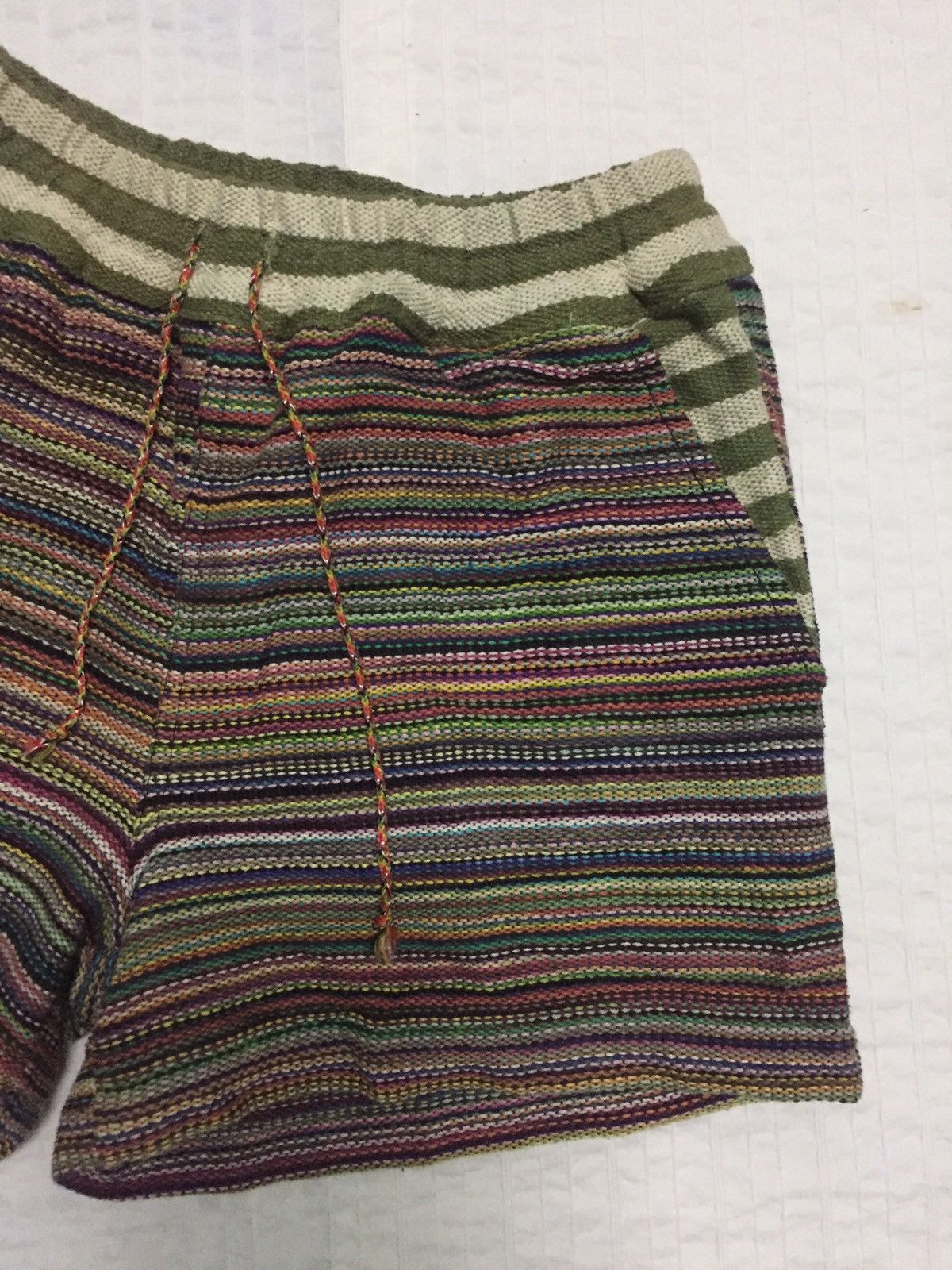 Japanese Brand Titicaca Short Pants Colourfull Stripes Size US 26 / EU 42 - 3 Thumbnail